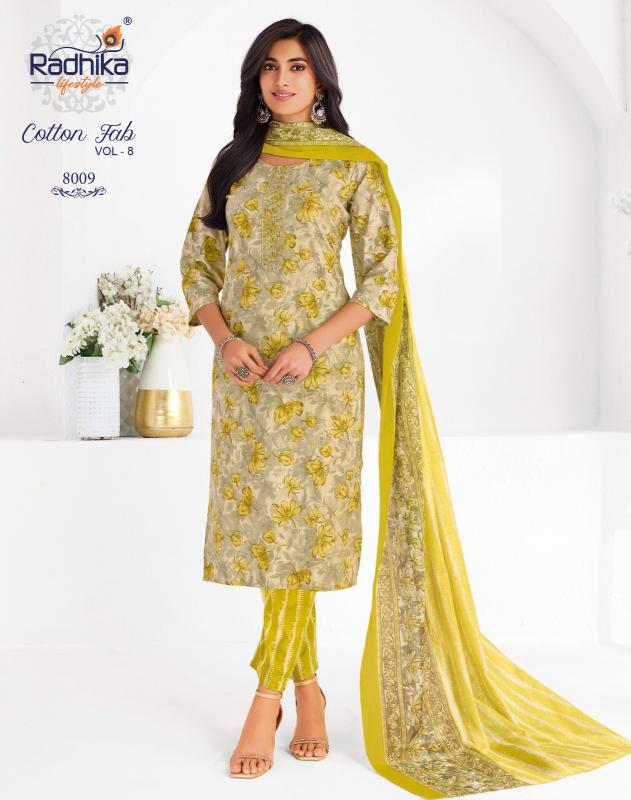 Radhika lifestyle cotton fab vol-8 cotton kurti wholesale